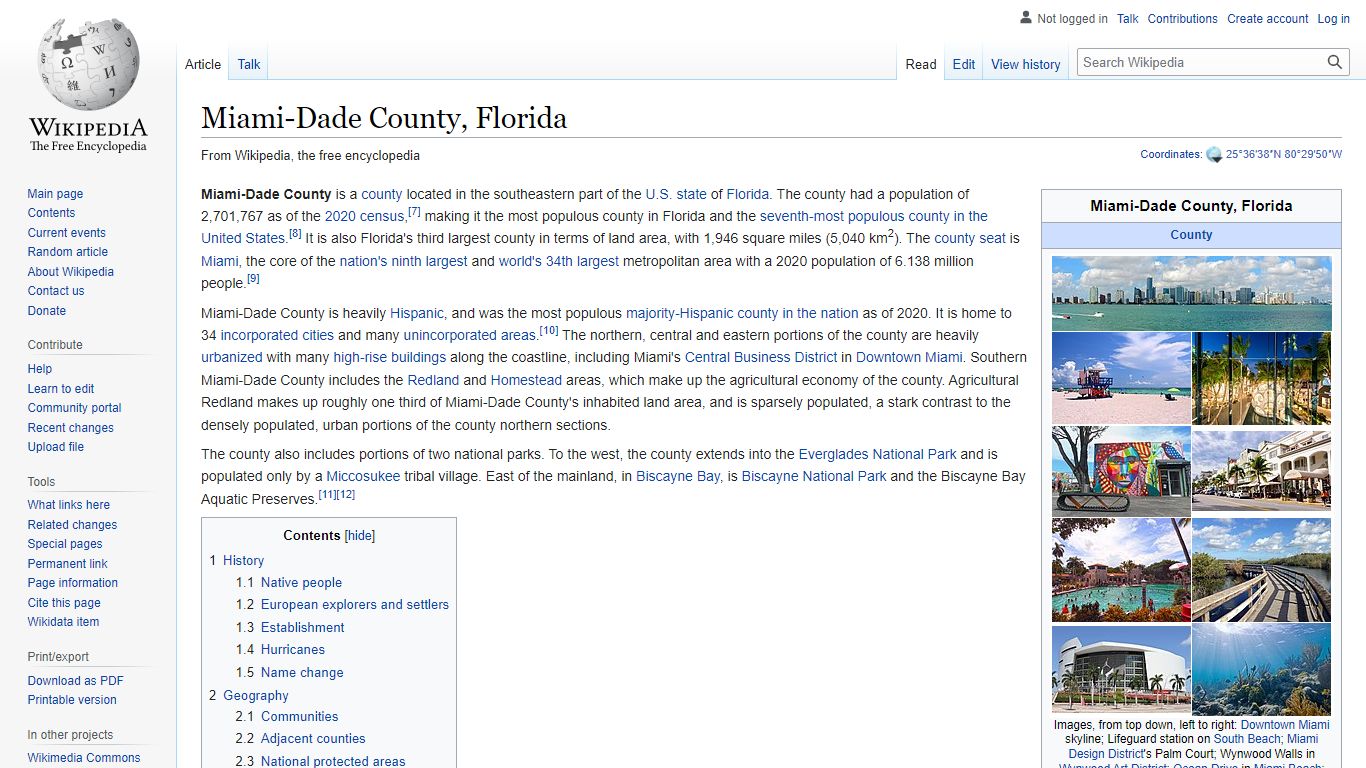 Miami-Dade County, Florida - Wikipedia